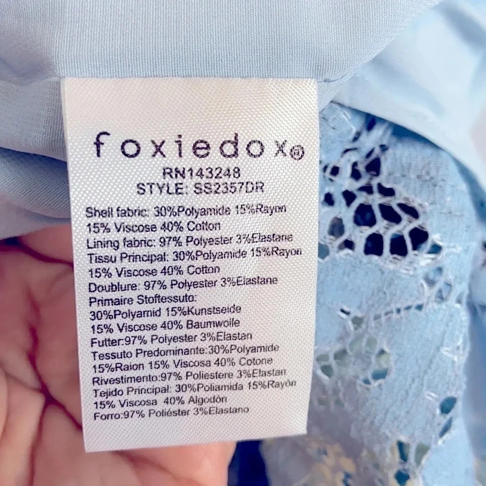 NWT Anthropologie Foxiedox Sweetheart Neckline‎ Lace Dress XS - Picture 8 of 9